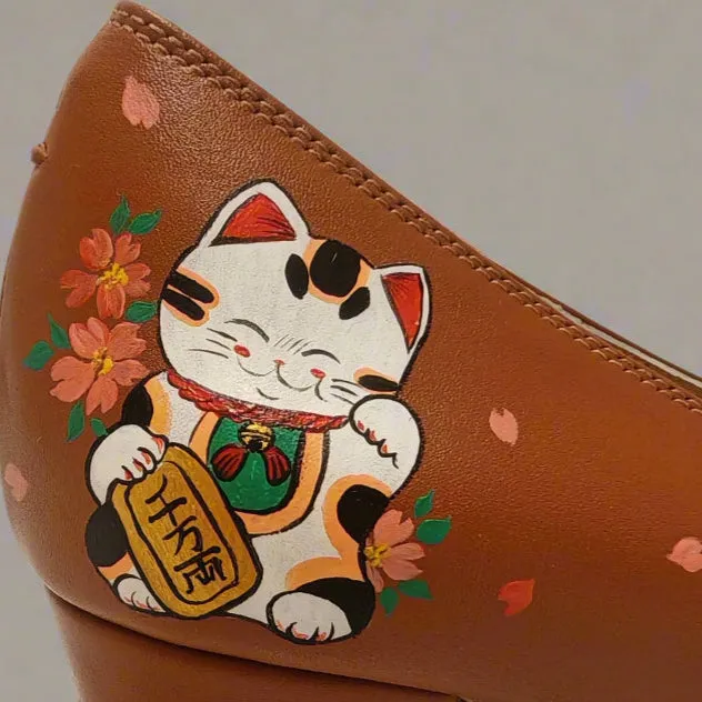 AI Shoeful Flats - Maneki-neko
