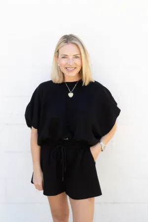 Black Bubble Top