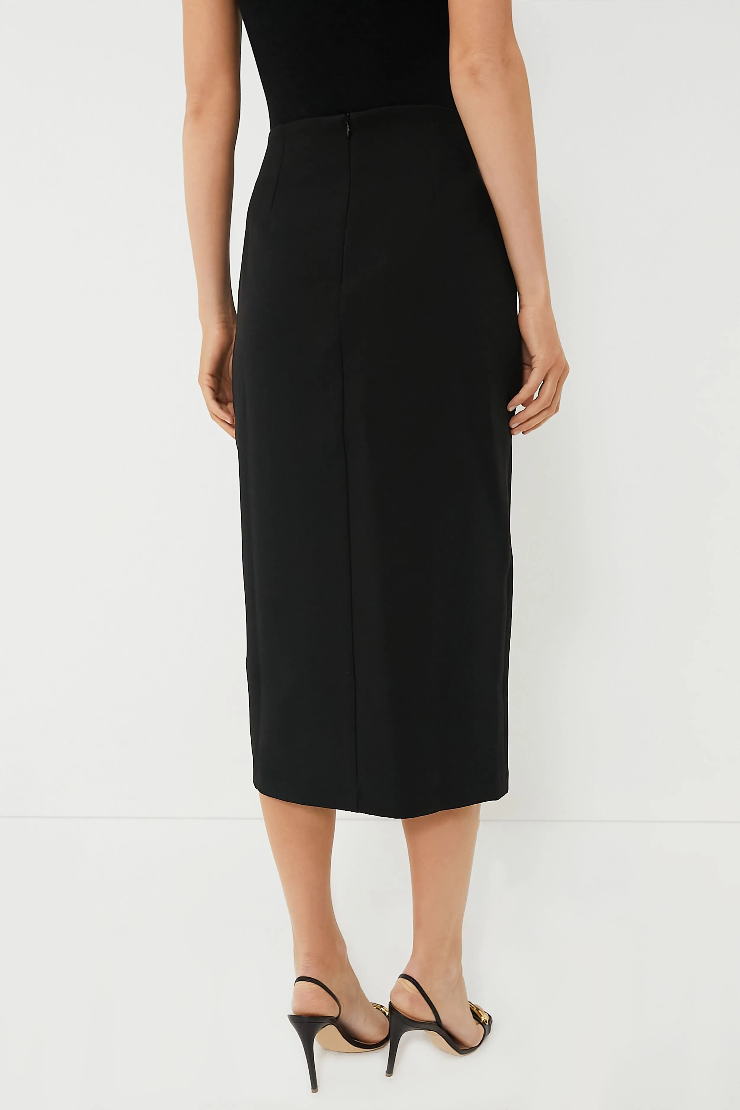 Black Louna Midi Skirt