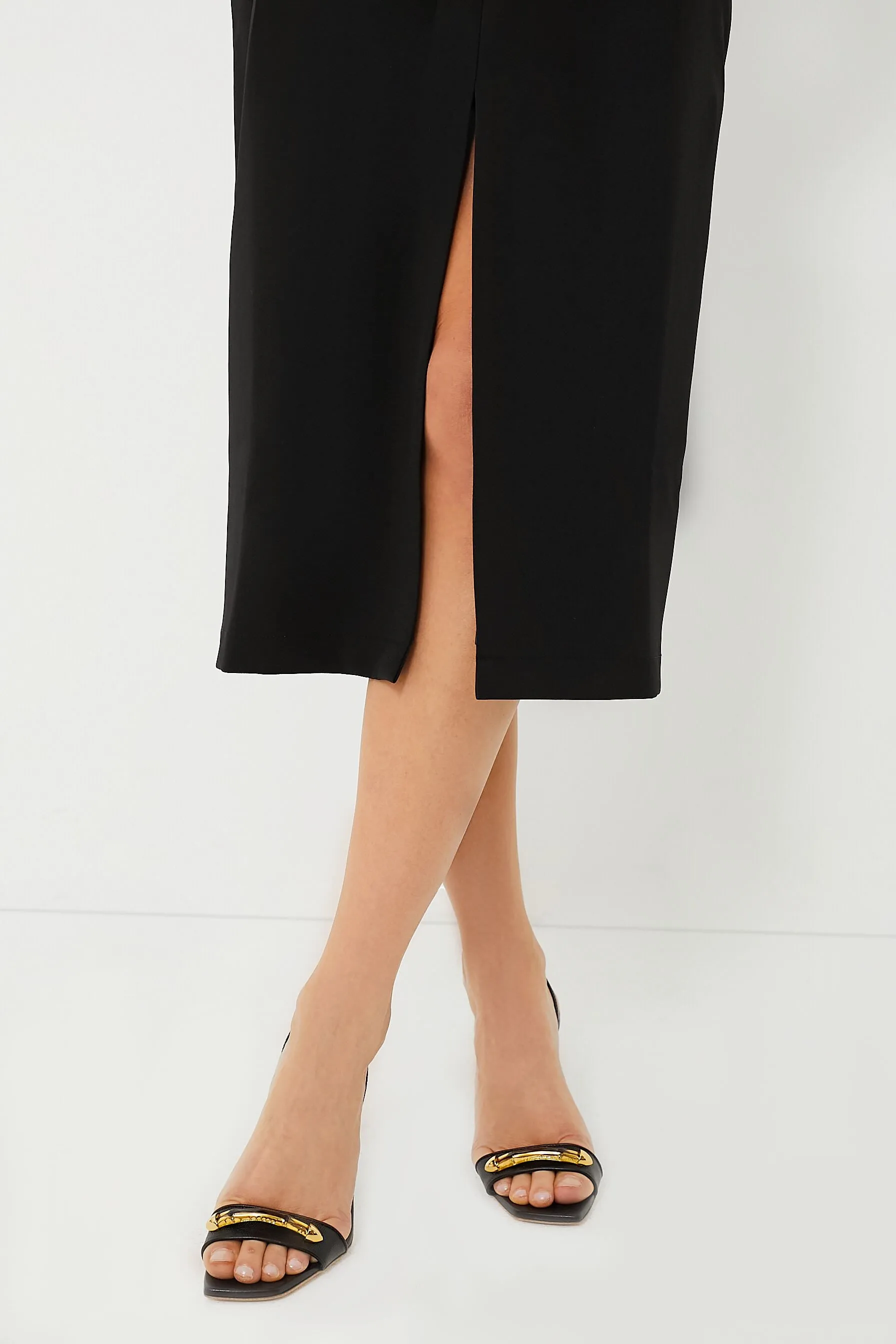 Black Louna Midi Skirt
