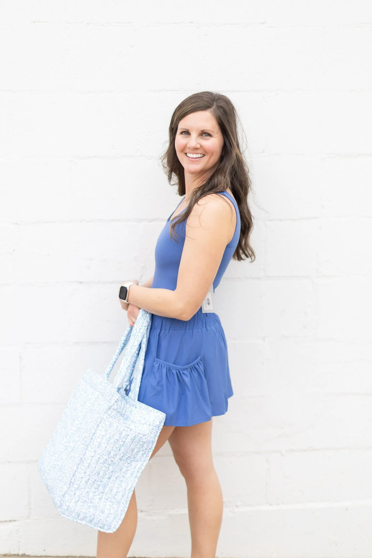 Blue Athleisure Flow Romper