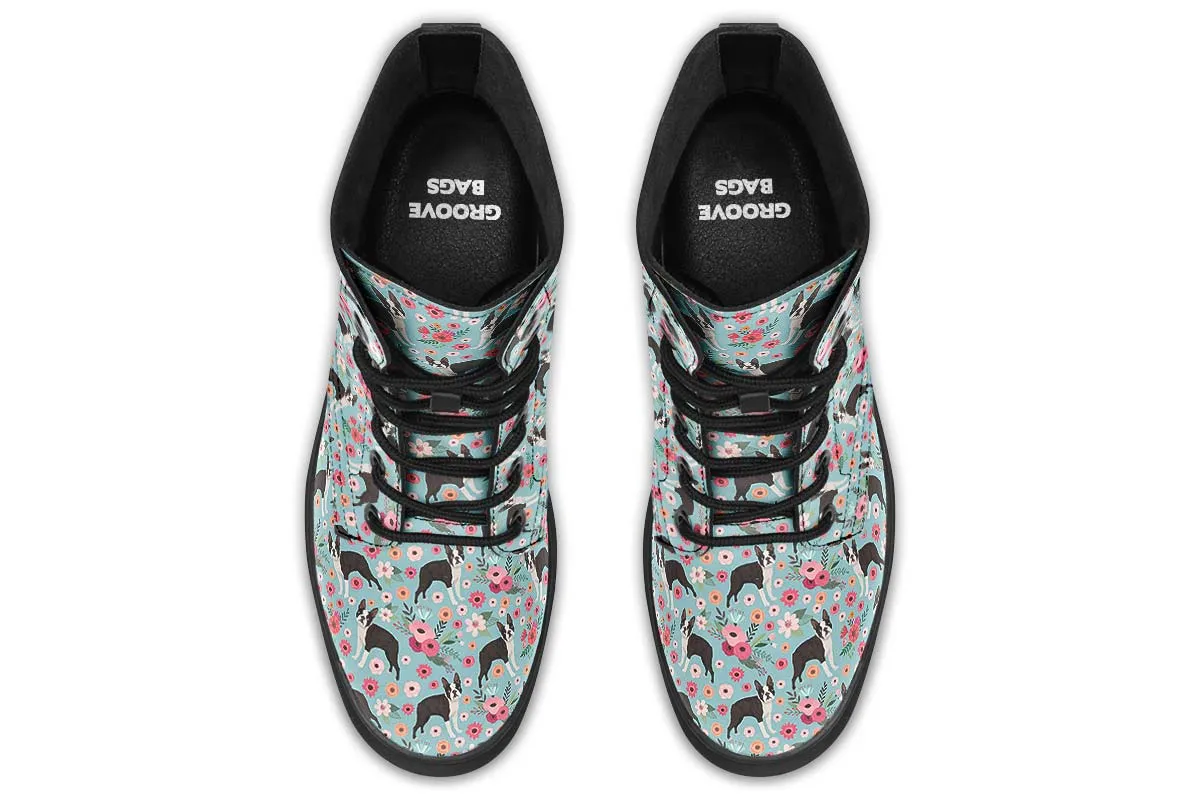 Boston Terrier Flower Boots