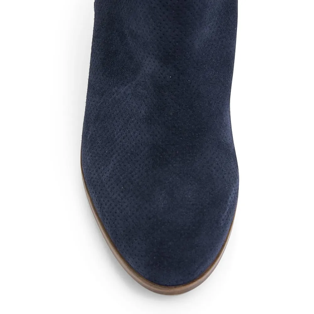 Dart Boot in Navy Suede