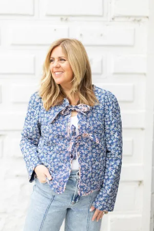 Ditzy Floral Bow Jacket
