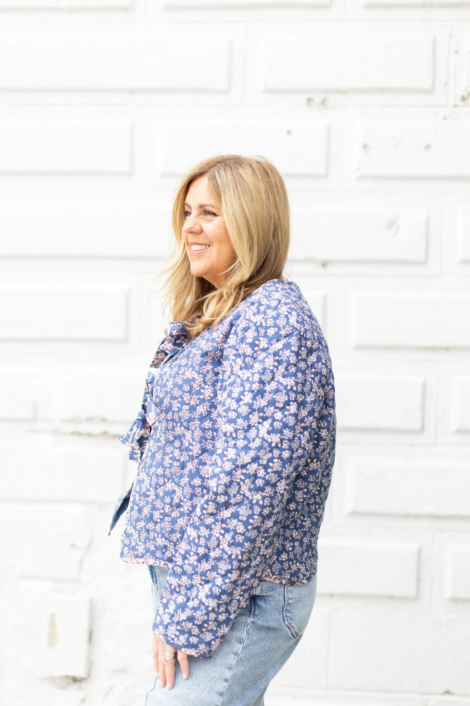 Ditzy Floral Bow Jacket