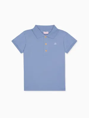 Dusty Blue Camilo Boy Polo Shirt