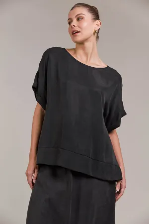 Eden Relaxed Top -  Black PREORDER MID MARCH