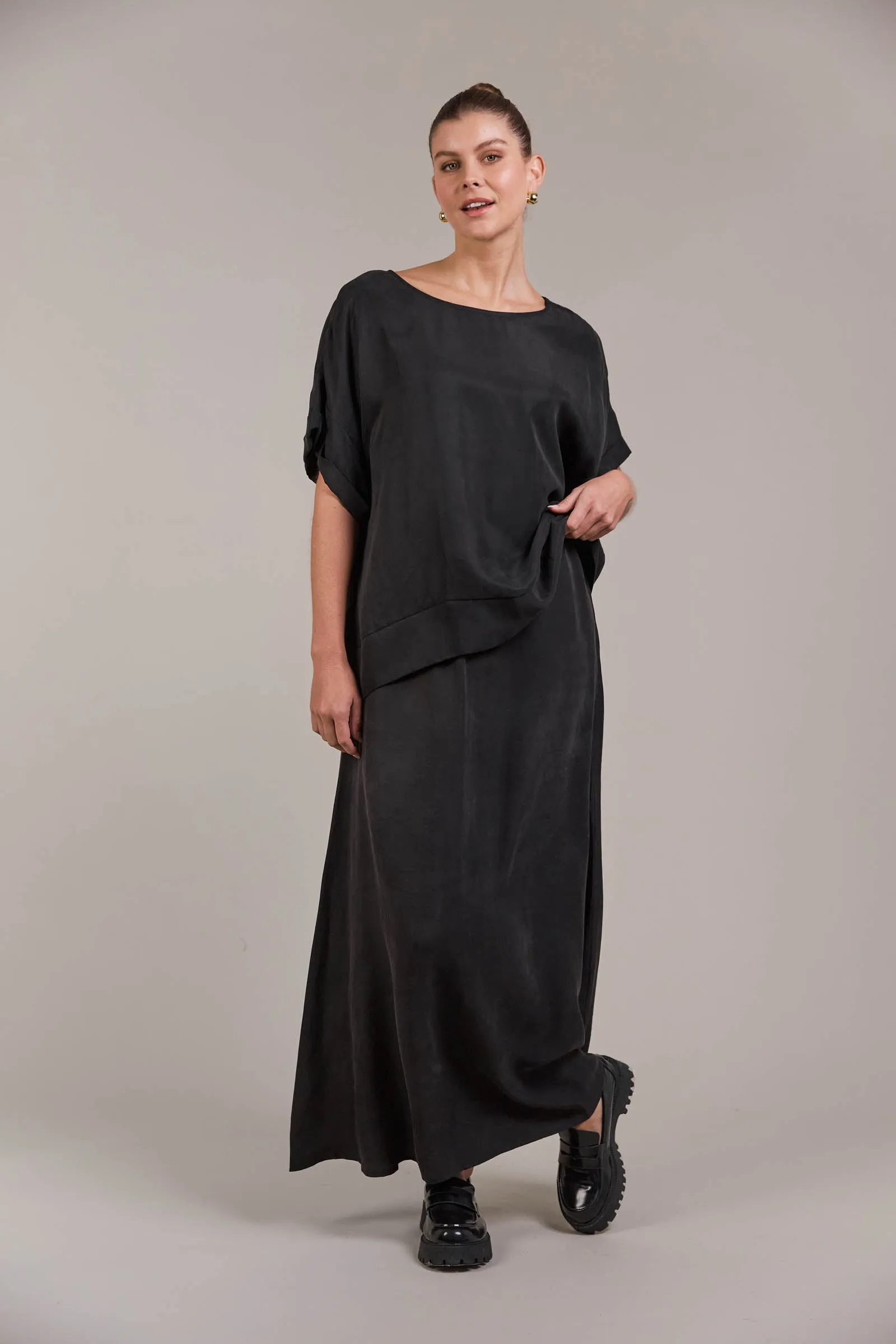 Eden Relaxed Top -  Black PREORDER MID MARCH
