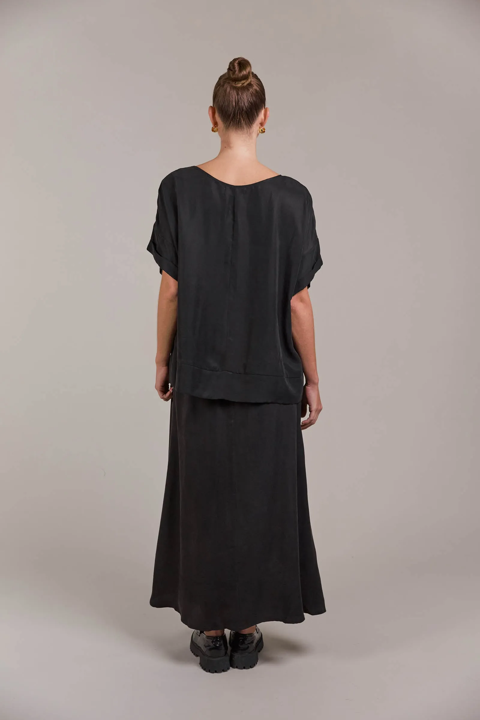 Eden Relaxed Top -  Black PREORDER MID MARCH