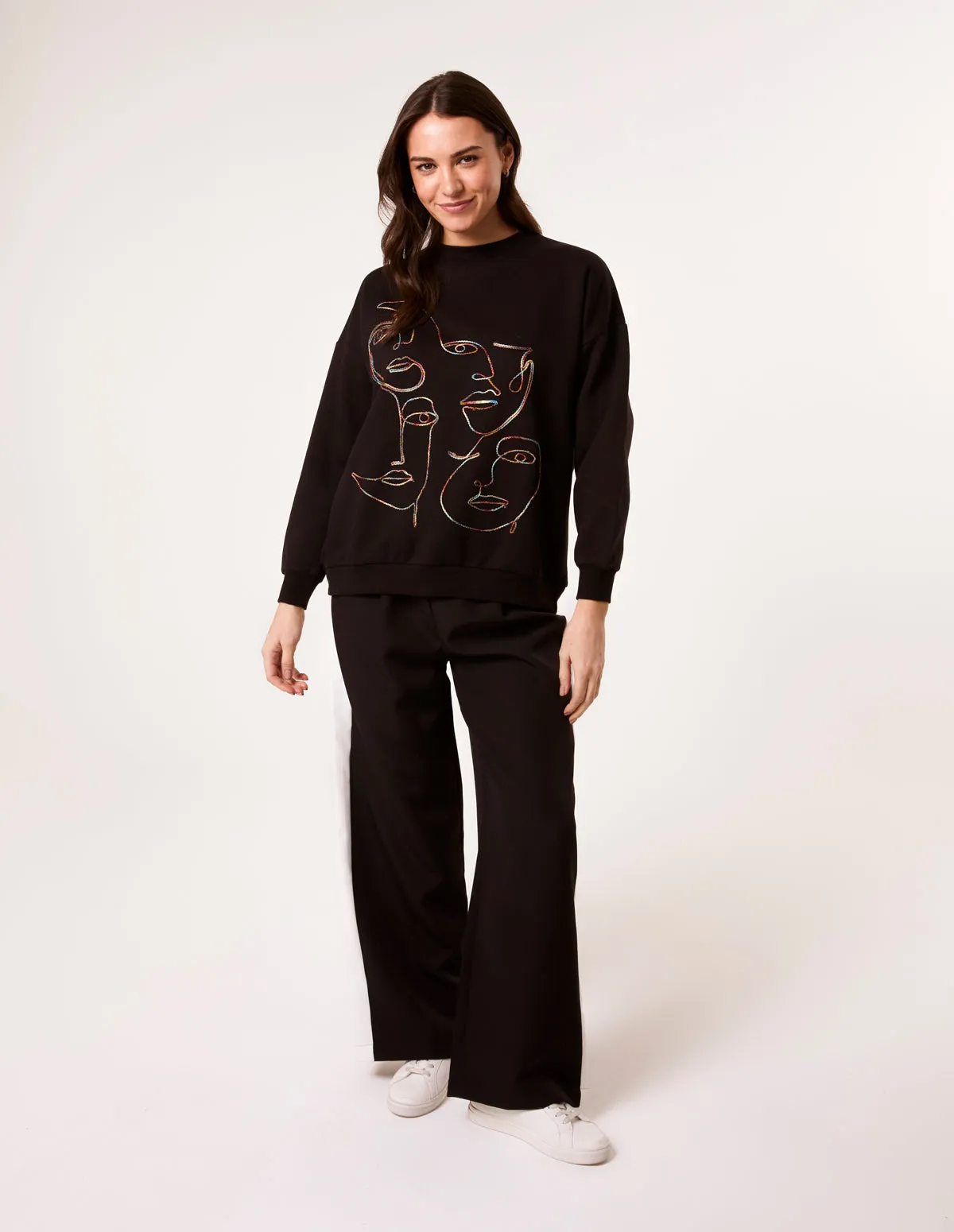 Face Stitch Sweatshirt
