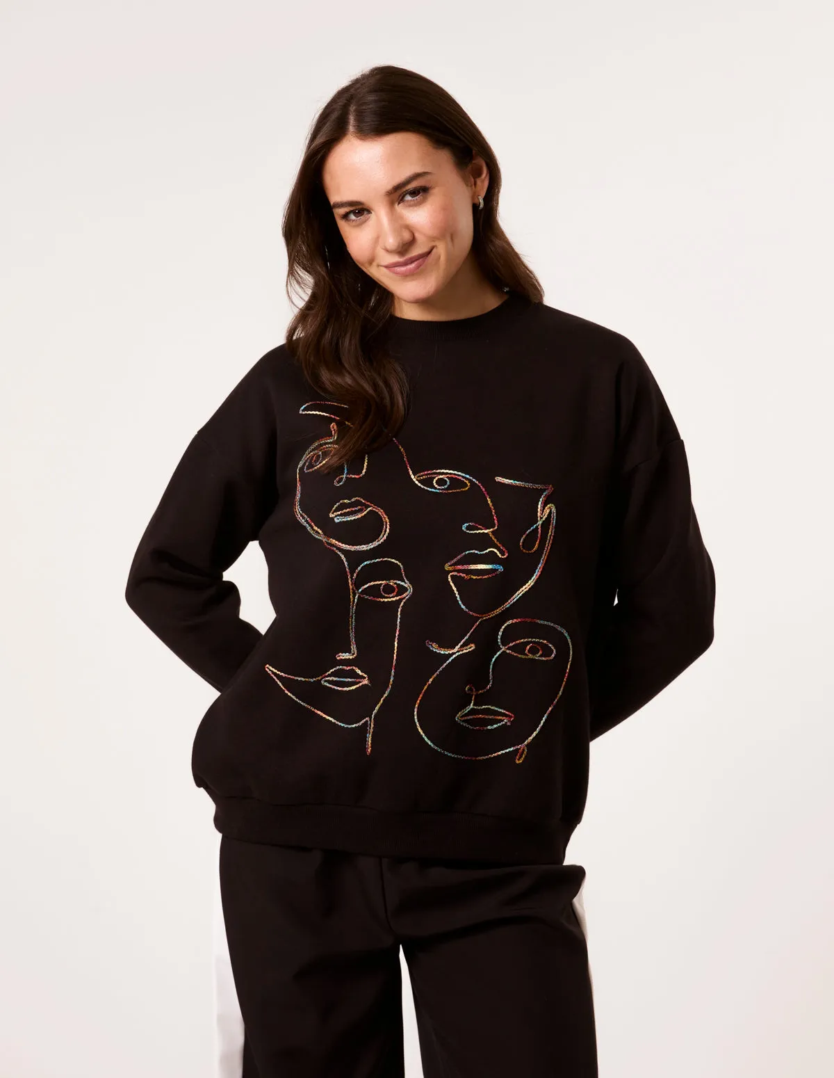 Face Stitch Sweatshirt