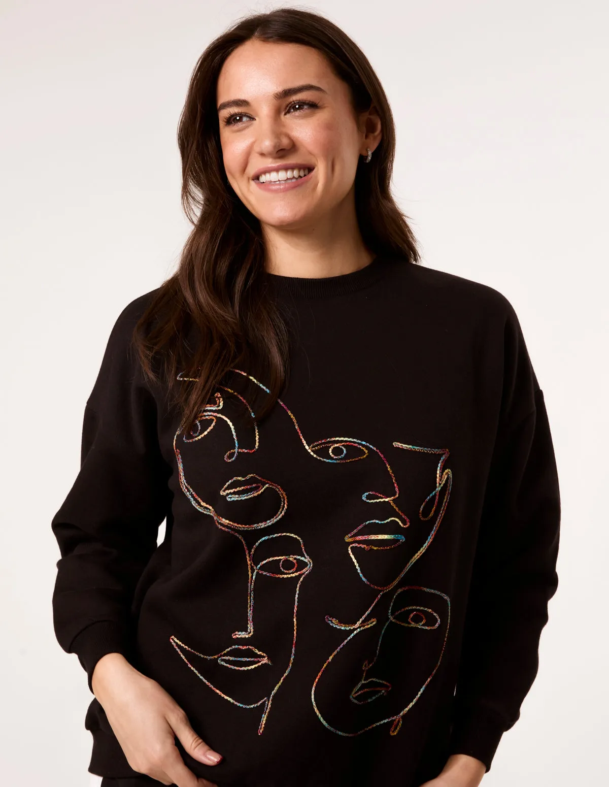 Face Stitch Sweatshirt