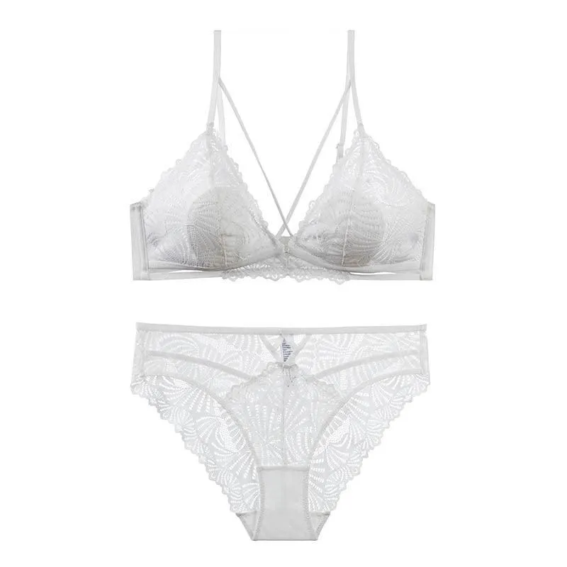 Fancy Embroidery Bralette Set  Comfortable and Stylish Lingerie
