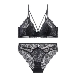 Fancy Embroidery Bralette Set  Comfortable and Stylish Lingerie
