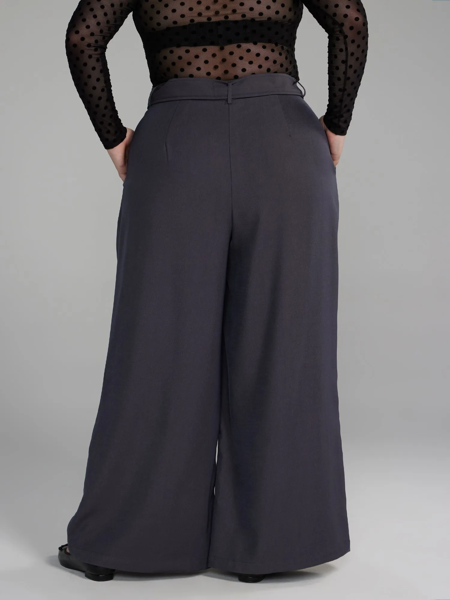 Fashion To Figure - Belted Wide Leg Pants