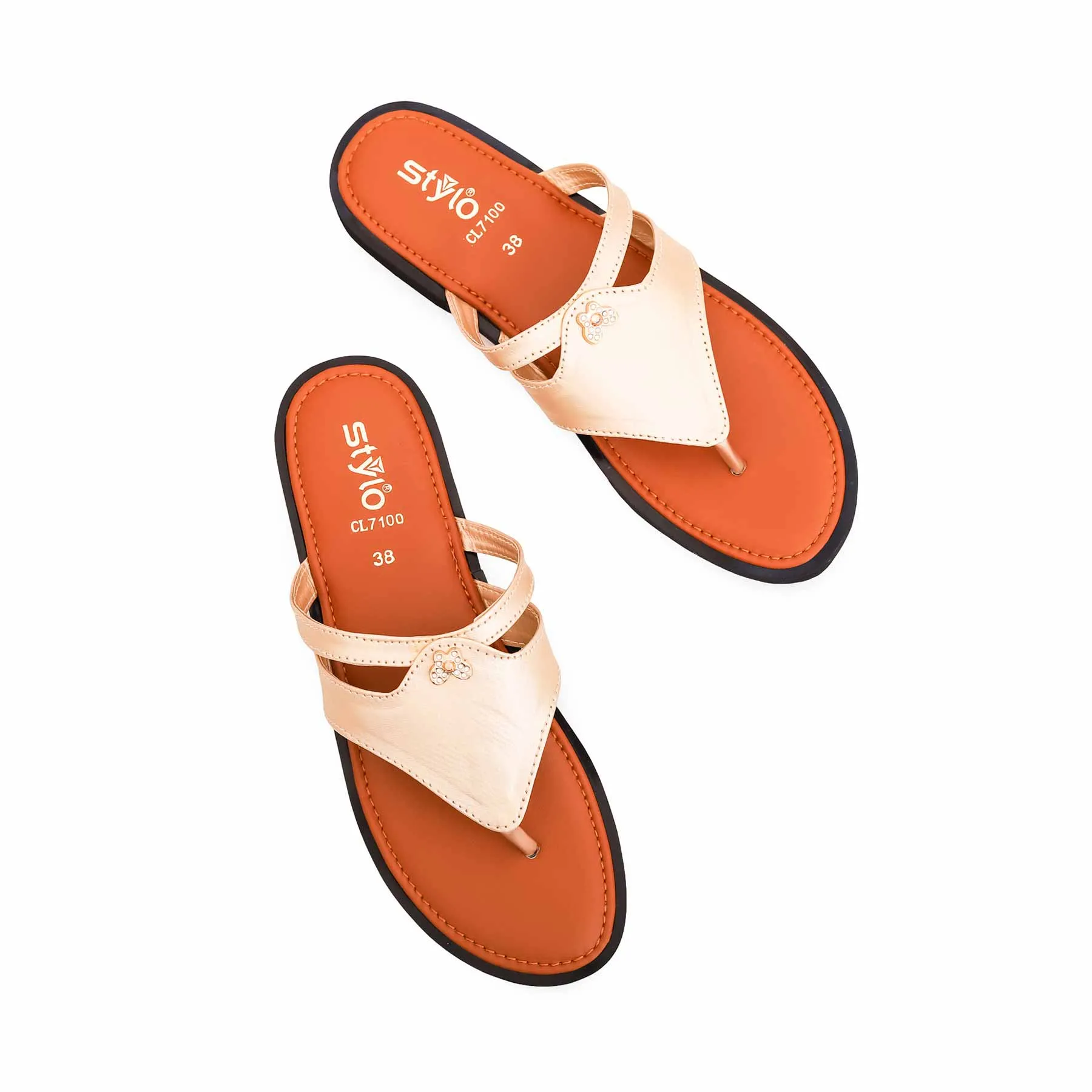 Fawn Casual Chappal CL7100