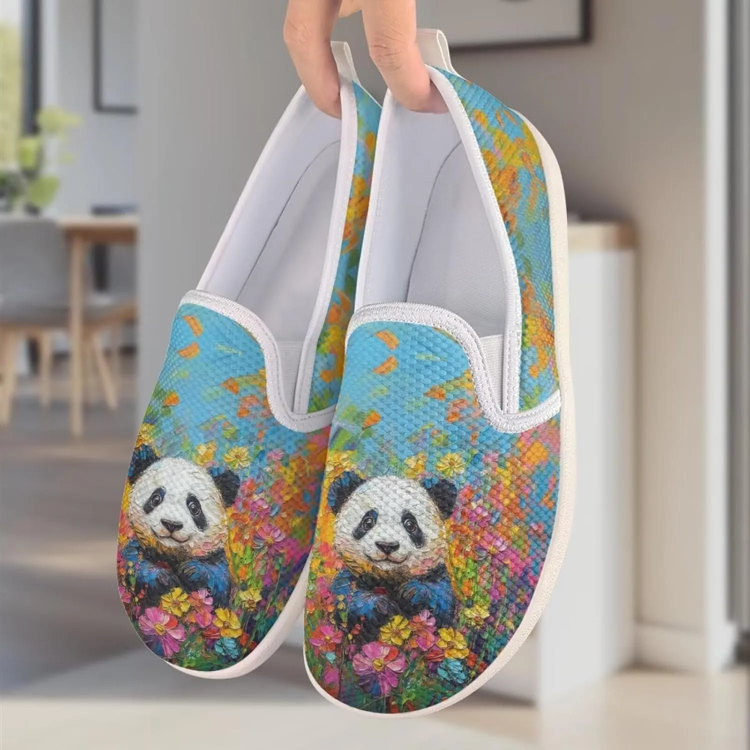 Flag Shoes Casual Walking Shoes Women's Shoes Flats Wide Sneakers Mesh Flats