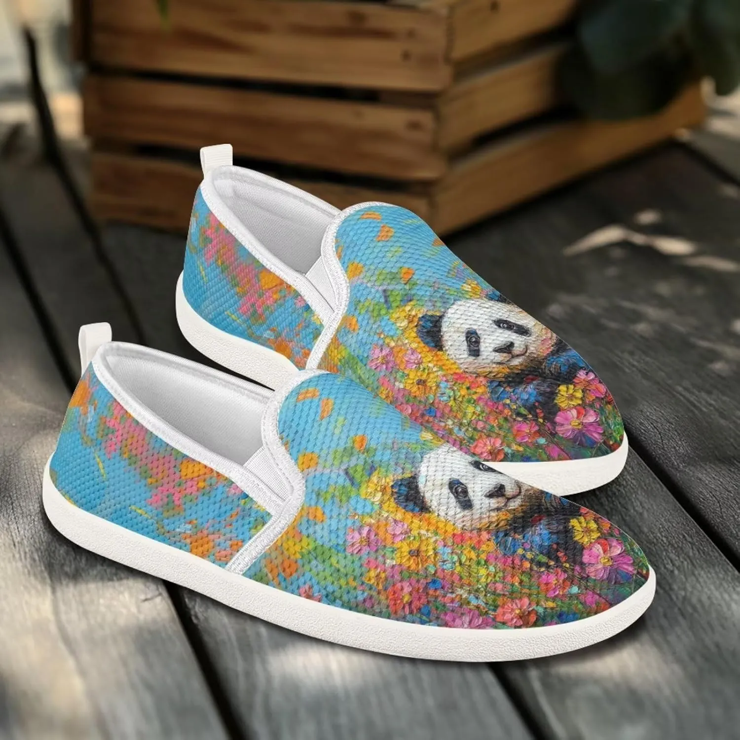 Flag Shoes Casual Walking Shoes Women's Shoes Flats Wide Sneakers Mesh Flats