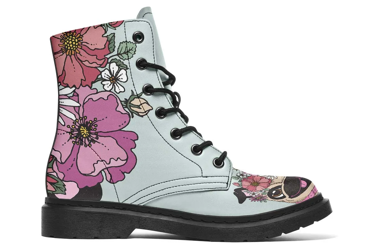 Floral Pug Boots