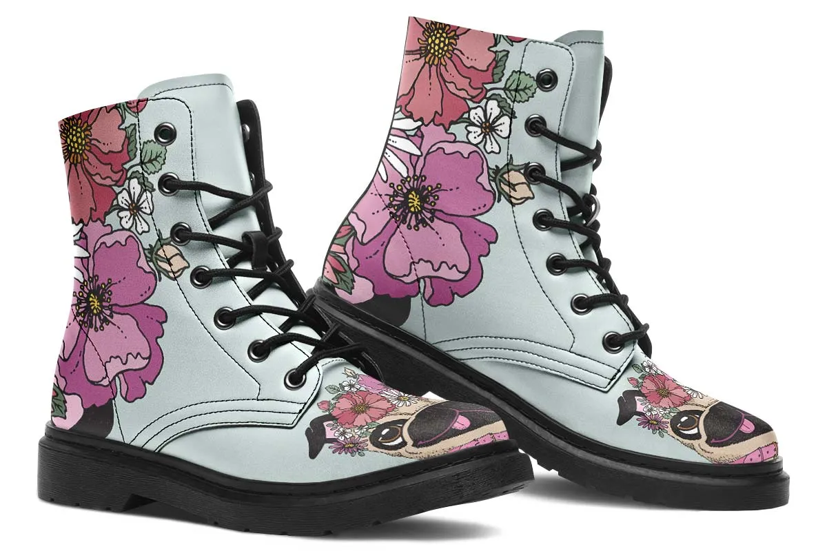 Floral Pug Boots