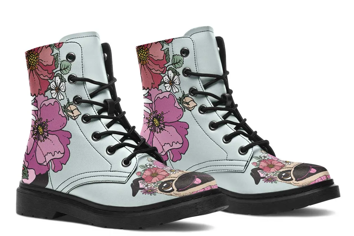 Floral Pug Boots