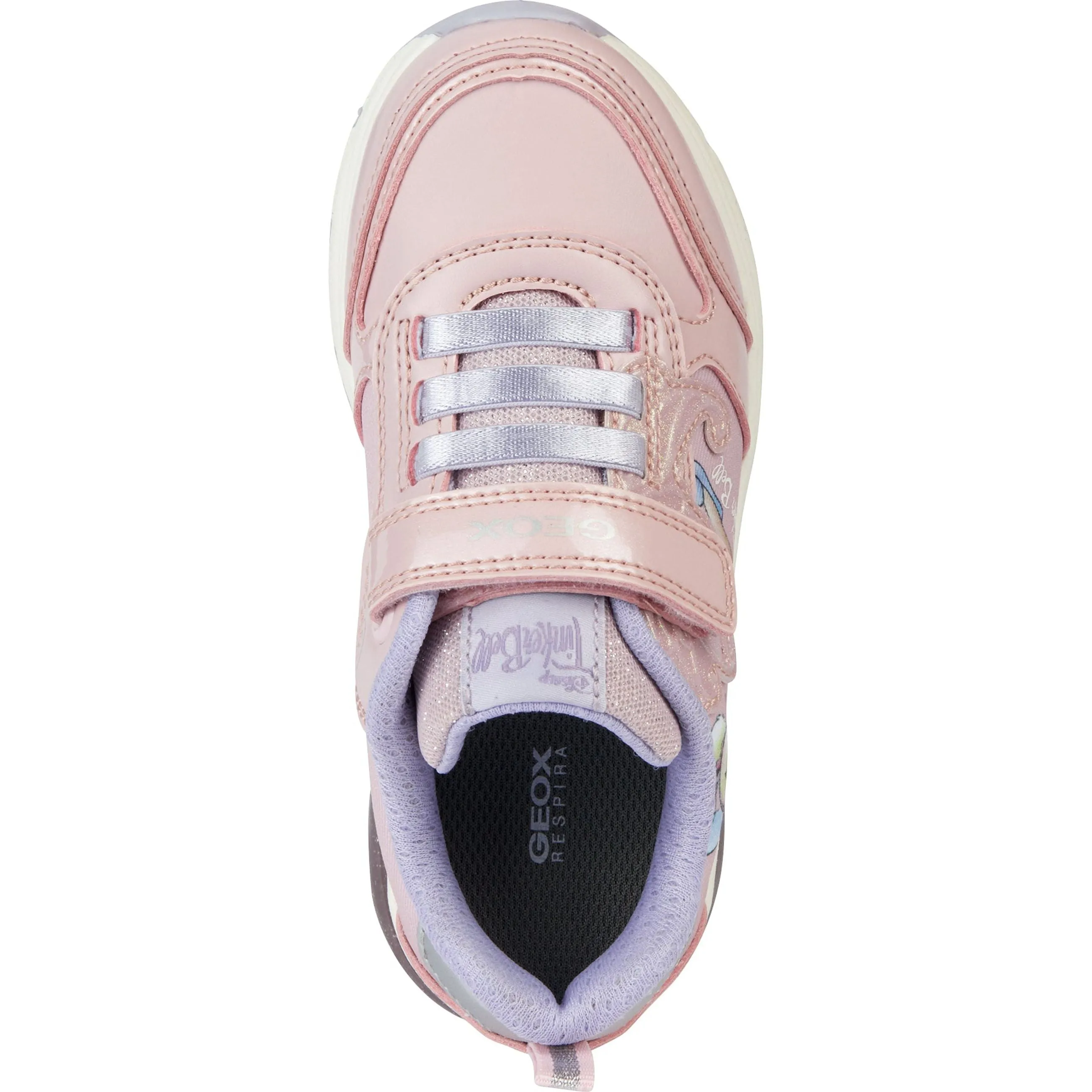 Geox Girls Trainer Spaceclub Tinker Bell Light Up Pink/Lilac