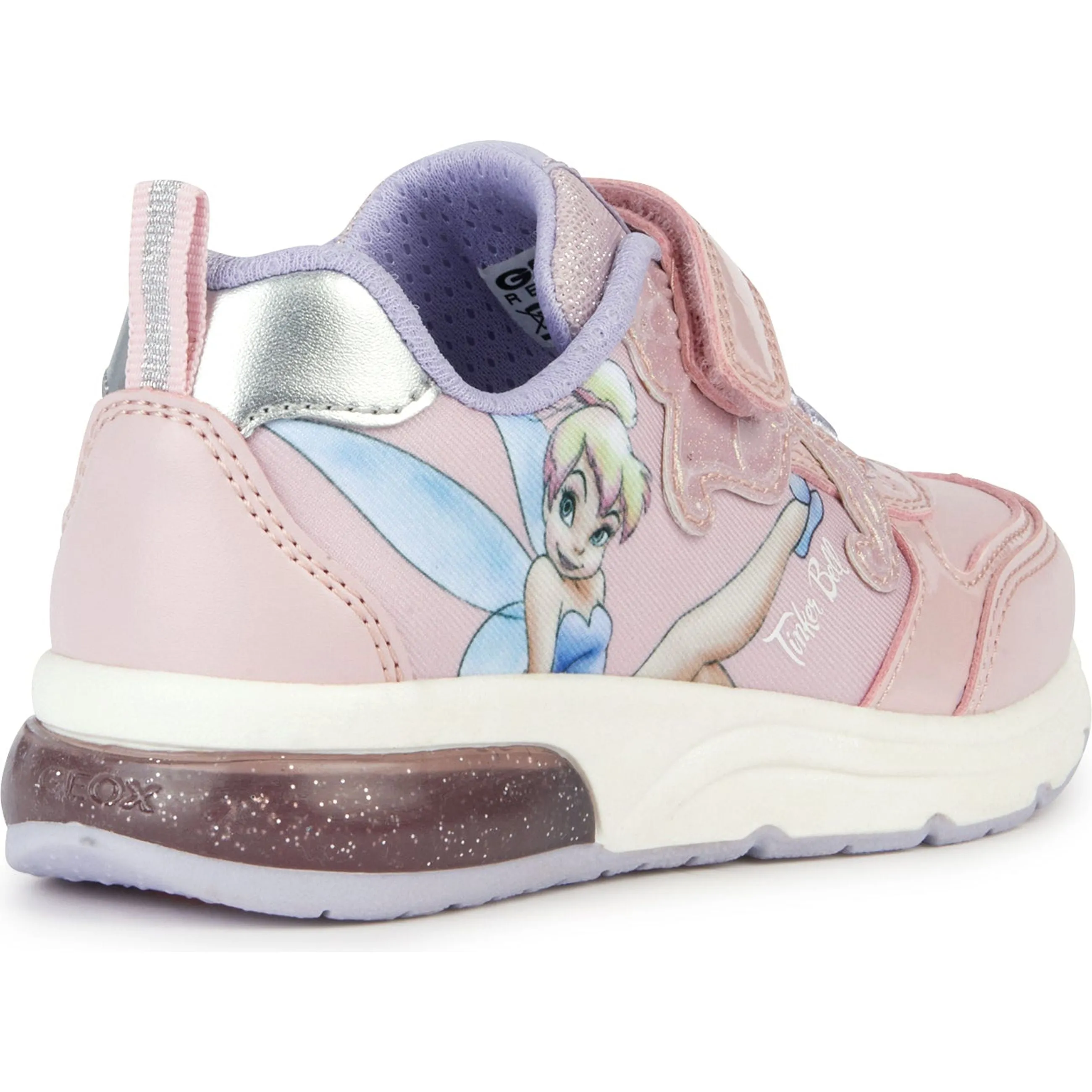 Geox Girls Trainer Spaceclub Tinker Bell Light Up Pink/Lilac