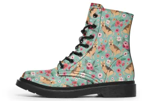 German Shepherd Flower Boots