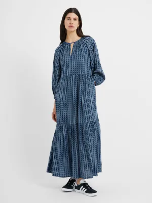 Great Plains Tangier tile eco print dress Summer Navy