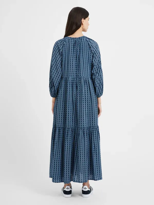 Great Plains Tangier tile eco print dress Summer Navy