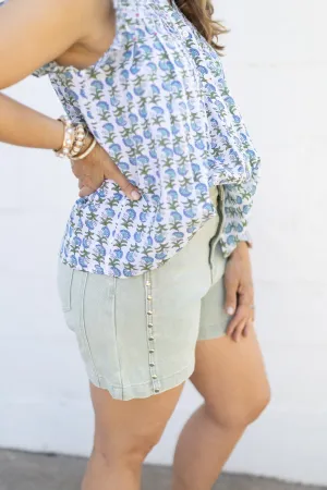 Green Stud Shorts