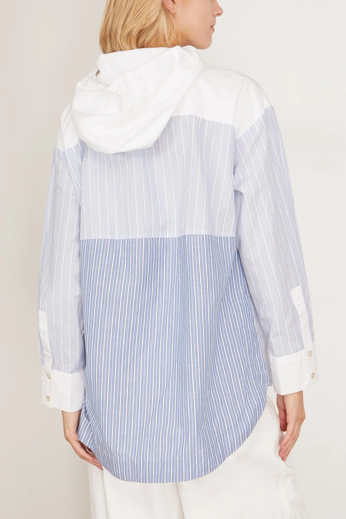Helmi Striped Shirting Blouse in Blue
