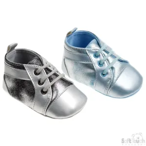 Iced Shiny PU Shoes W/Lace: B2168