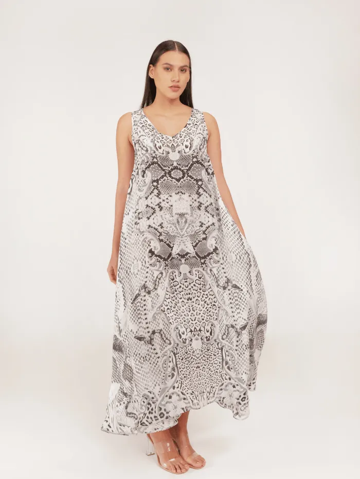 Inoa Matera Daphne Sleeveless Maxi Dress With Crystals