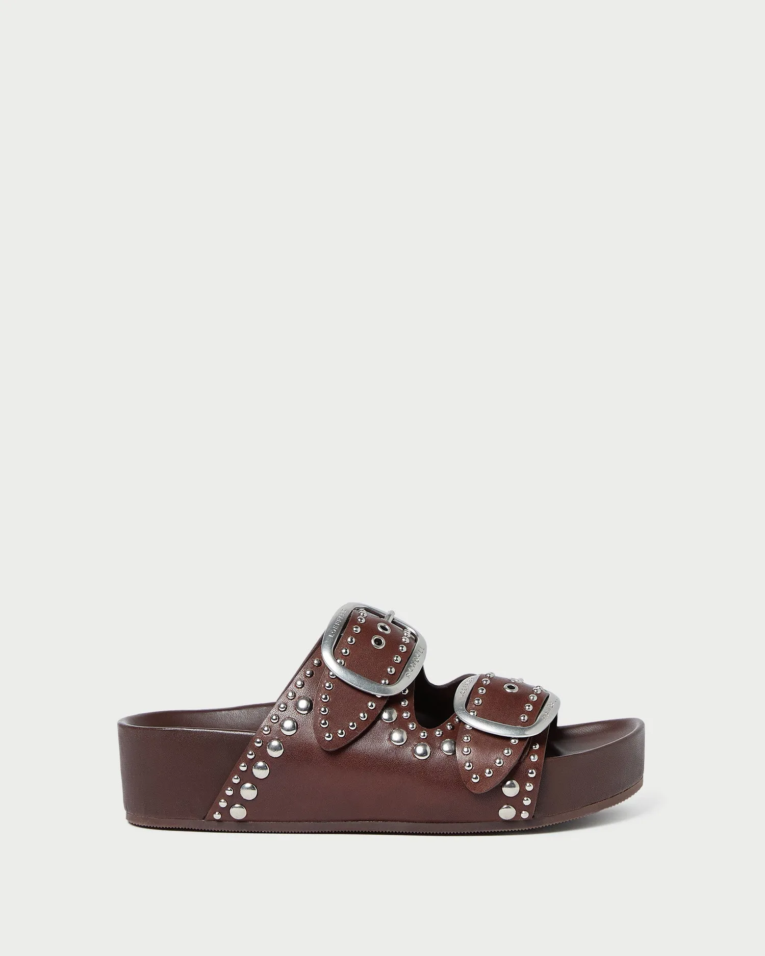 Jack Espresso Leather Studded Sandal