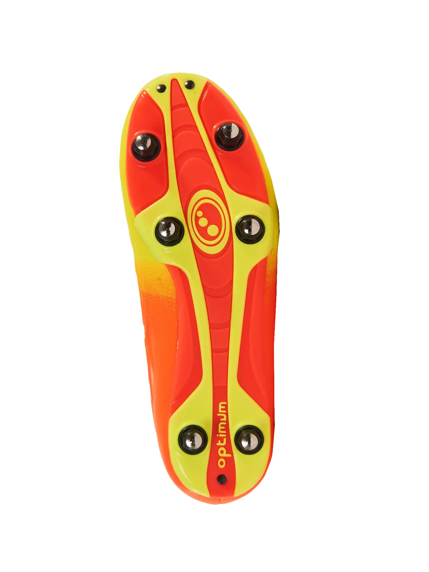 Junior Yellow Orange Ignisio Easy Fasten 6 Stud Football Boot