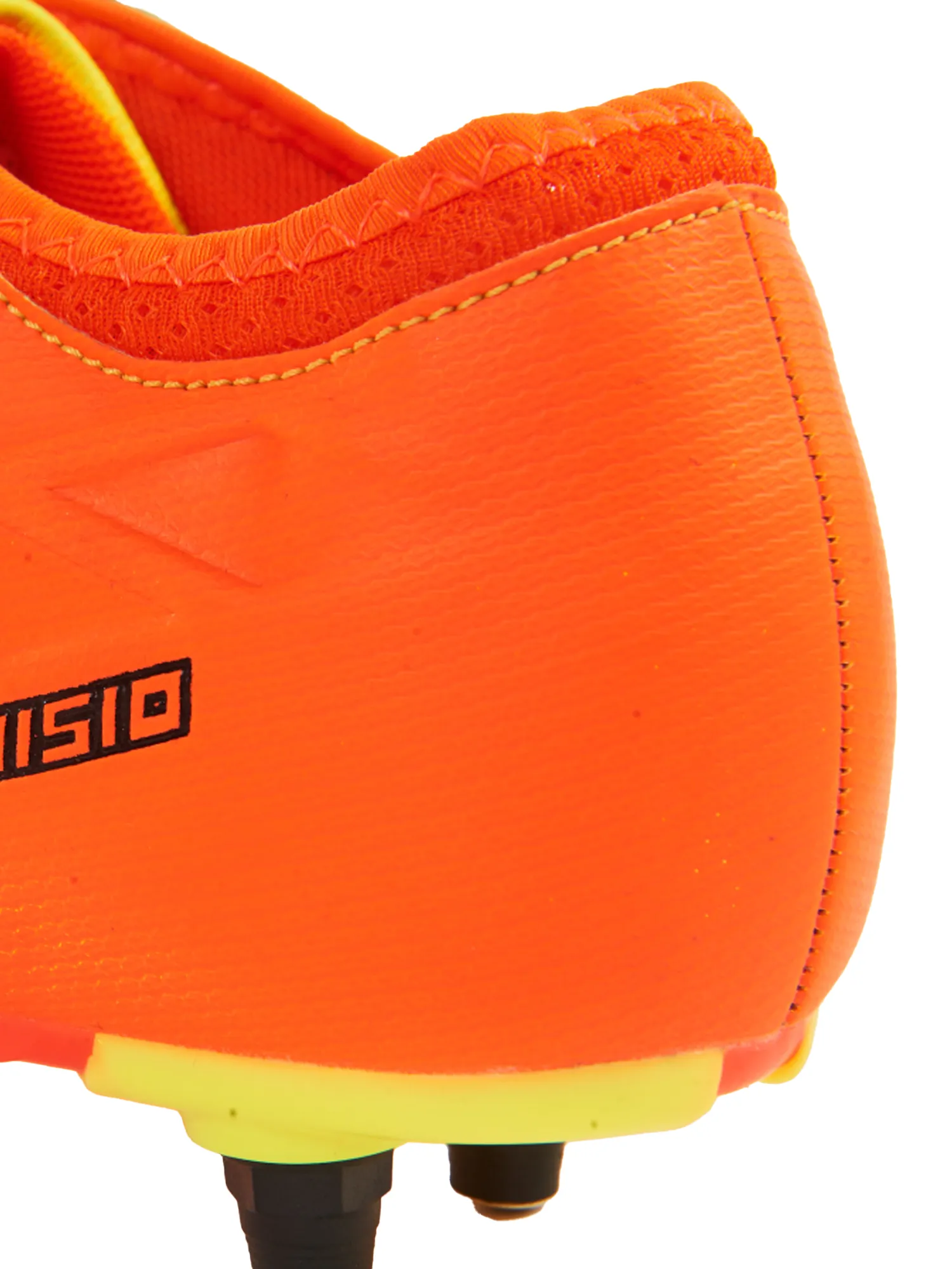 Junior Yellow Orange Ignisio Easy Fasten 6 Stud Football Boot