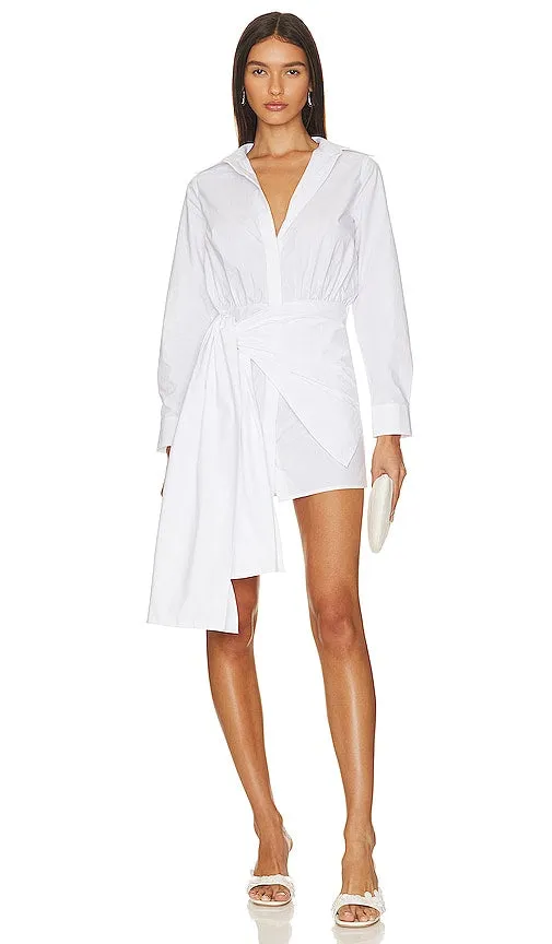 L'Academie Charlie Mini Dress in White