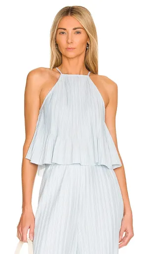 L'Academie Elin Top in Baby Blue