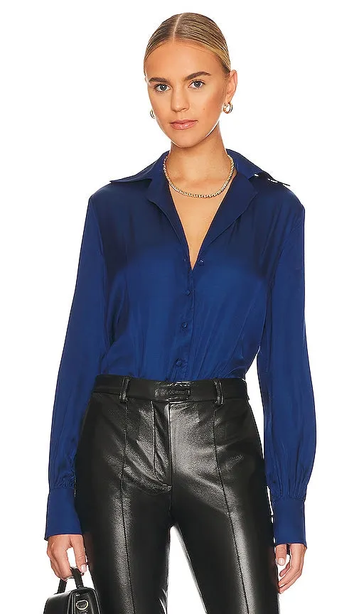 L'Academie Raquel Bodysuit in Navy