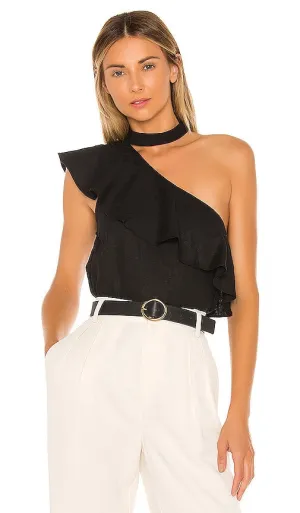 L'Academie The Seberg Top in Black