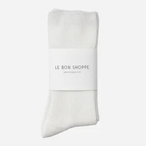 Le Bon Shoppe Trouser Socks White