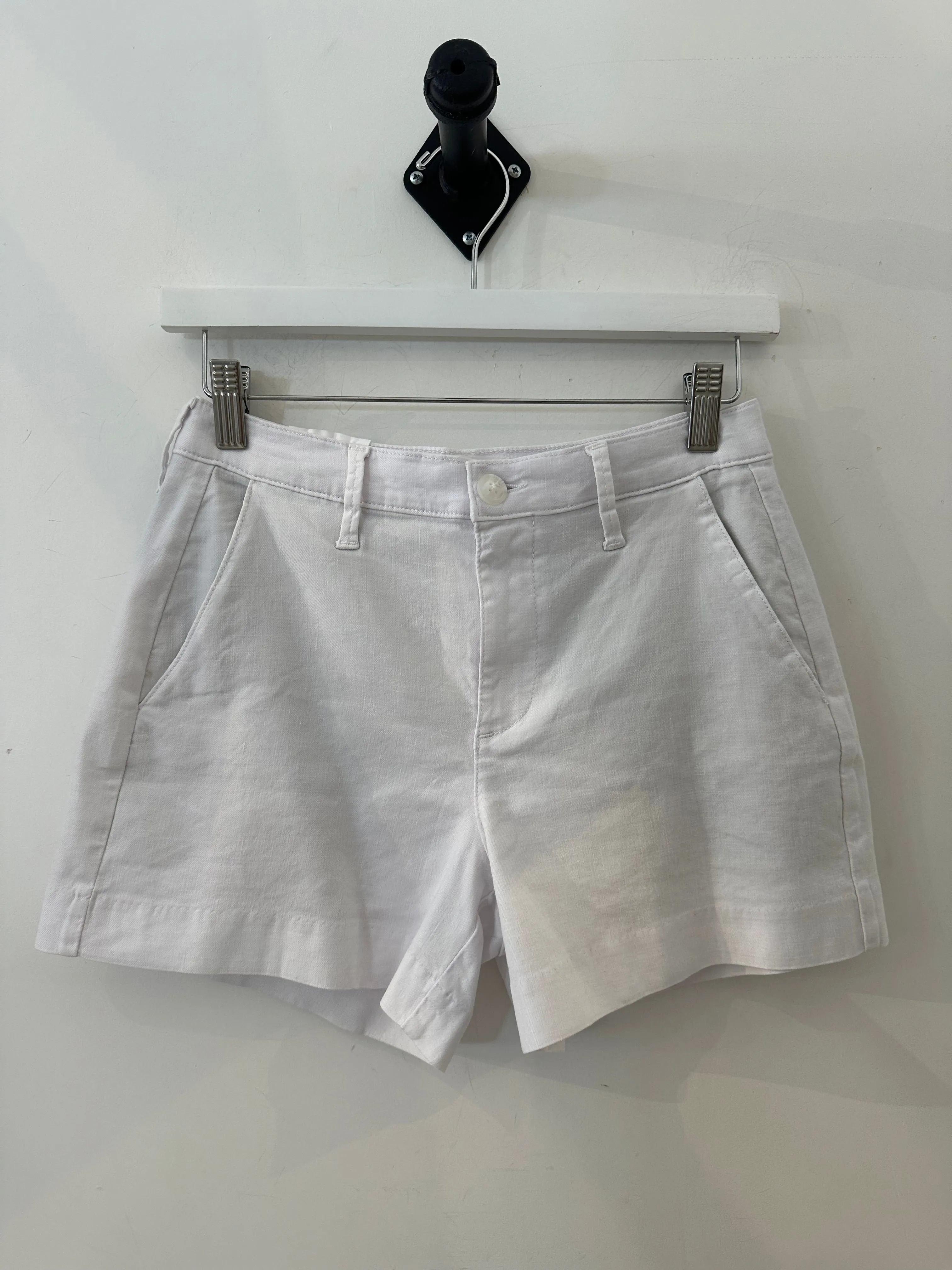 LEVEL 99 JOLENE RELAXED LINEN SHORTS - STILL WATER