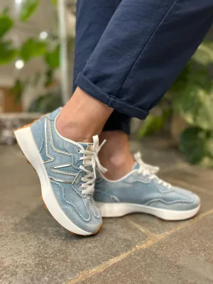 Light Denim Designer Inspired Trainers