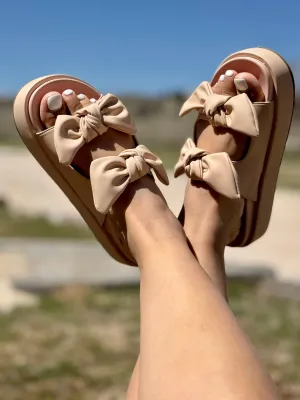 Lil Bit Knotty Nude Sandal by Corkys