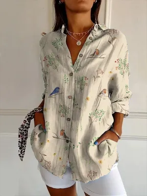 Luisa - Elegant Floral Shirt