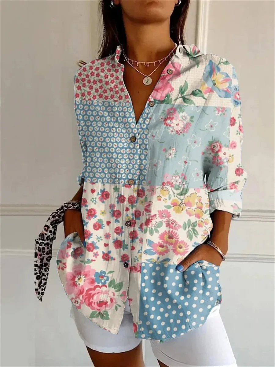 Luisa - Elegant Floral Shirt