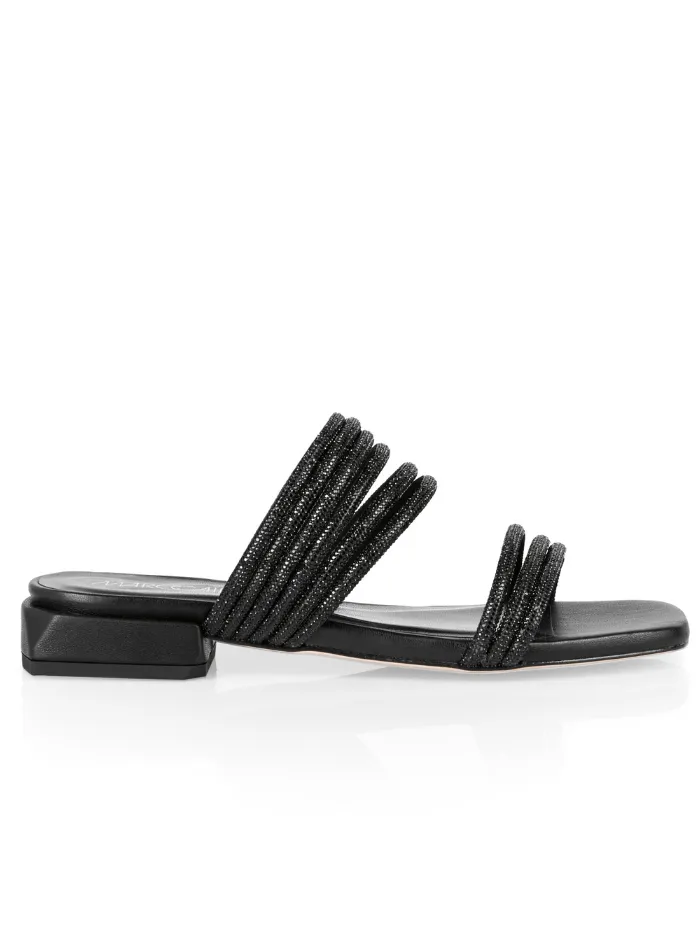 Marc Cain Black Sparkly Sandals UB SG.08 Z07 COL 900
