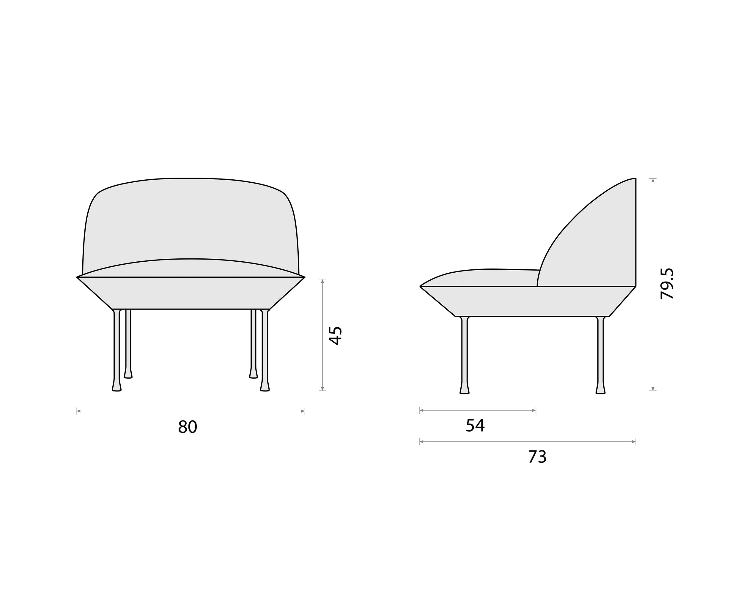 Muuto Oslo sofa, 1-seater