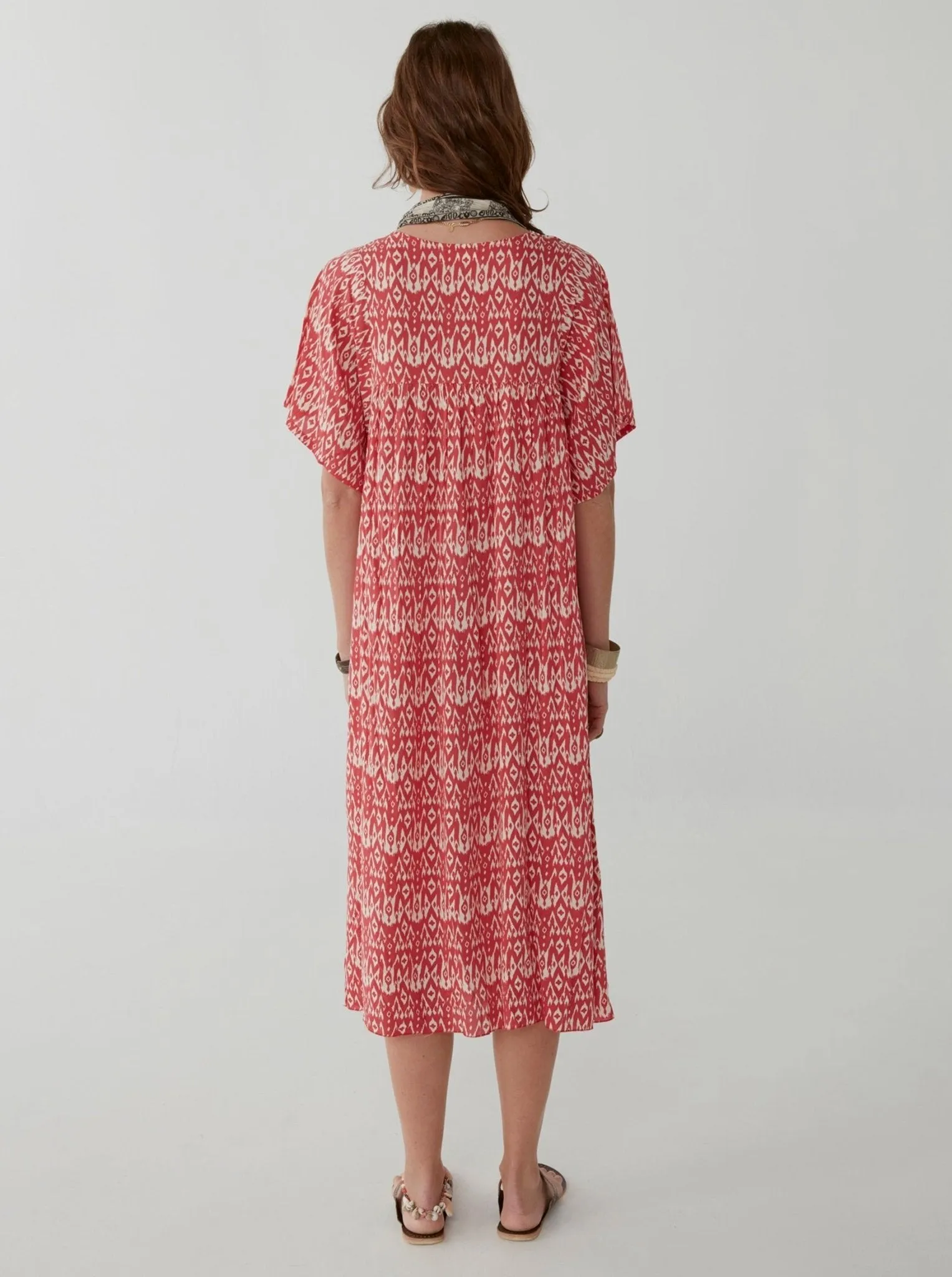 Patti Dress - Ikat Illes Gazpacho